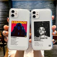 【LZ】 The Weeknd Minimalist Poster Phone Case For iPhone 11 13 14 Pro MAX 12 XS X XR 8 7Plus Fashion Transparent Soft TPU Cover Fundas