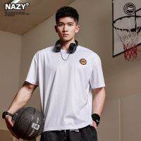 NAZY เสื้อผ้ายิงแขนสั้นแห้งเร็วยอดนิยมสำหรับฤดูร้อนผู้ชายกีฬาหลวมสไตล์อเมริกัน T เสื้อยืดฝึกบาสเก็ตบอล