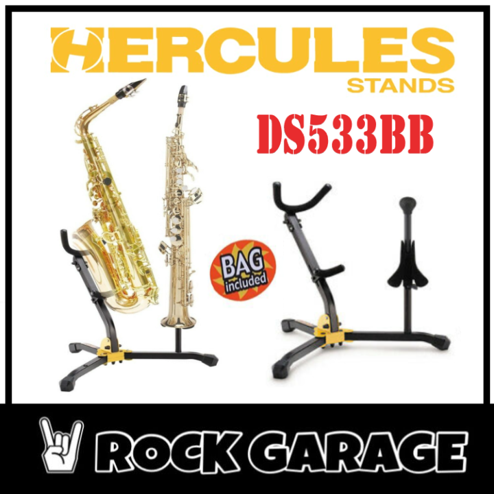 Hercules DS533BB Alto/Tenor Saxophone and Soprano Saxophone Stand Lazada