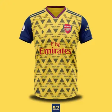 New Adidas Arsenal 2019/20 Men's Small 3rd Jersey Navy Blue Yellow  Soccer S NWT