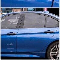 (ขอบล้อรถยนต์ YANGWMNLIFUZHANGXIEMAOYAO) FUNDUOO สำหรับ BMW X6 E71 2009-2014สีดำมันวาวประตูรถยนต์โครเมียมสติ๊กเกอร์ตกแต่งฝาครอบที่จับอุปกรณ์ตกแต่งรถยนต์