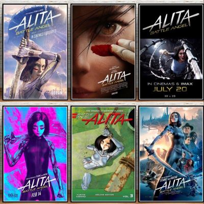 Alita Battle Angel Movie Print Art Canvas Poster For Living Room Decor Home Wall Picture Wall Décor