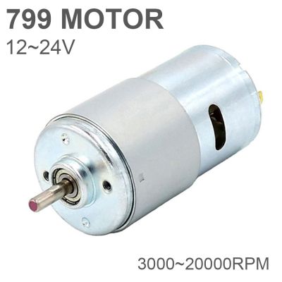 【YF】□  799 Motor 12-24V 20000RPM Large Torque with for Tools Cleaner Electric