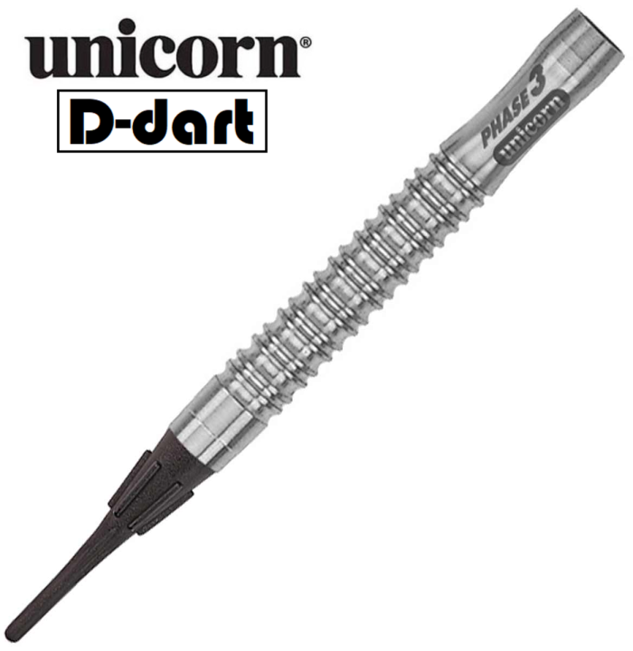 UNICORN SOFT TIP DART - 18G PHASE 3 EVO PURIST 90% TUNGSTEN SOFT