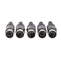 【YF】 5pcs/lot 5 Pin DIN Male Connector Plug Jack With Plastic Handle Keyboard Cable Adapter