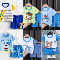 Kiddy Crew baby เสื้อผ้าาสำหรับหนูน้อย เสื้อยืดน่ารักๆ กางเกงขาสั้น  ใส่สบาย