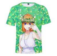 Funny Cute The Quintessential Quintuplets 3D Tshirts Summer Preppy Style MenWomen Street Clothes T-shirt Youthful Retro Clothes