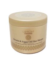 Union Keratin &amp; Argan Oil Hair Masque 500 ml. ยูเนี่ยน ทรีทเม้นท์ ซุปเปอร์ เคราติน ขนาด 500 มล.