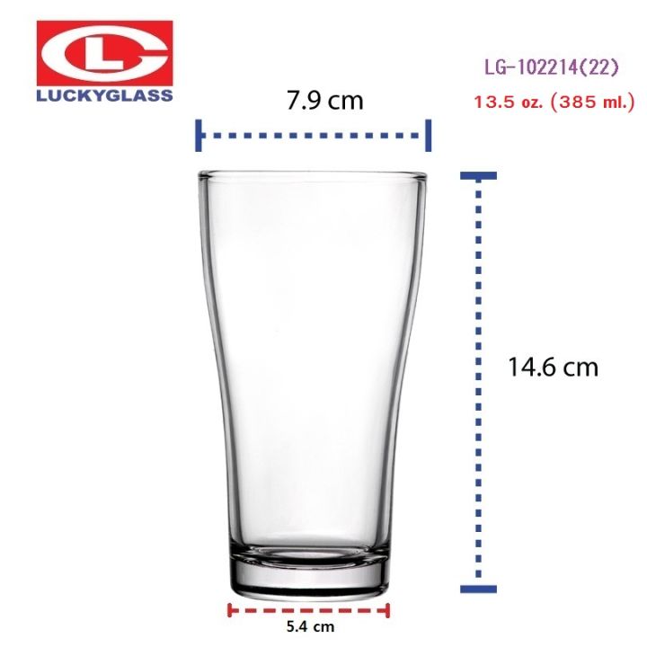 แก้วเบียร์-lucky-รุ่น-lg-102214-22-empire-tumbler-13-5-oz-72ใบ-ส่งฟรี-ประกันแตก-แก้วใส-ถ้วยแก้ว-แก้วใส่น้ำ-แก้วสวยๆ-แก้วเบียร์-แก้วสิงห์-แก้วช้าง-แก้วลีโอ-lucky