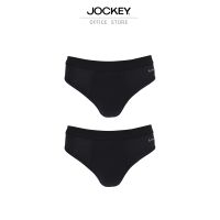 JOCKEY กางเกงในชาย COTTON STRETCH รุ่น KU 1046 ทรง BREIF สีดำ (แพ็ค 2 ชิ้น)