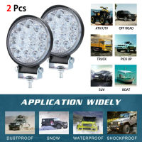 2pcs140w Round Led Work Light Spot Lamp Offroad Truck Tractor Boat Suv Ute 1224v For Automotive Goods Car Lamps