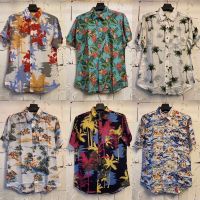 เสื้อเชิ้ตลายฮาวาย hawaii ไซส์ m l xl 2xl 3xl 4xl เนื้อผ้าเรยอน%เนื้อผ้านิ่มสวมใส่สบายไม่ร้อน ใส่ได้ทั้งชายและหญิง