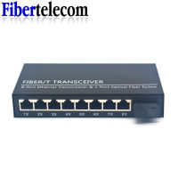 Ethernet Fiber switch 8 RJ45 1 SC Optical Media Converter 1F8E Single Mode fiber Port PCB 10/100M