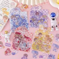 24 pack/lot Kawaii Girl Animal Stickers Cute Scrapbooking DIY Diary Decorative Sealing Sticker Album Stick Label Stickers Labels