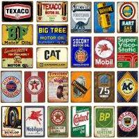 Retro Vintage Garage Decor Mobil Texaco Champion Gas Oil NGK BP Decor เหล็กดีบุกป้ายโลหะ Plaques YJ186