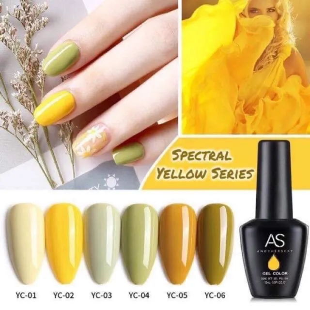 AS Gel Polish Nail Polish ORIGINAL (Spectre Yellow Series) | Lazada PH