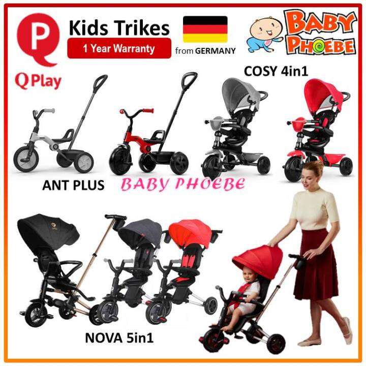 QPLAY Kids Trikes (ANT PLUS 2in1 Basic Trike / NOVA 5in1 Foldable Trike