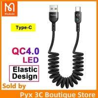 Mcdodo ไม่ไขลานง่ายต่อการจัดเก็บข้อมูลที่ชาร์จไฟรวดเร็ว USB QC4.0สายสำหรับซัมซุงหัวเว่ย Xiaomi 9 9 PRO P30 P30 Mate 20 30 40 50 PRO สำหรับสายข้อมูล TYPE-C