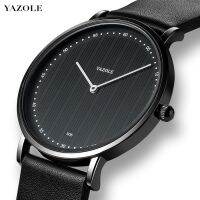 New YAZOLE505 contracted waterproof watch popular logo thin quartz men wholesale wristwatch