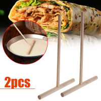 2PCS ไม้ Rake รอบ batter แพนเค้ก Crepe Spreader Home KITCHEN เครื่องมือ DIY เครื่องมือ Crepe Maker kitensco ผู้ถือทำอาหาร