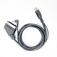 Nickel plated for SEGA Genesis 1 for NEO GEO 3.5mm plug dual channel scart av cable 1.8 meters