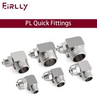 PL 4-M5 M6 Pneumatic Fitting Quick Fast For Air Hose Connector Tube OD 4 6 8 10 12MM Thread 1/8 1/4 3/8 1/2 perslucht Fittings Valves