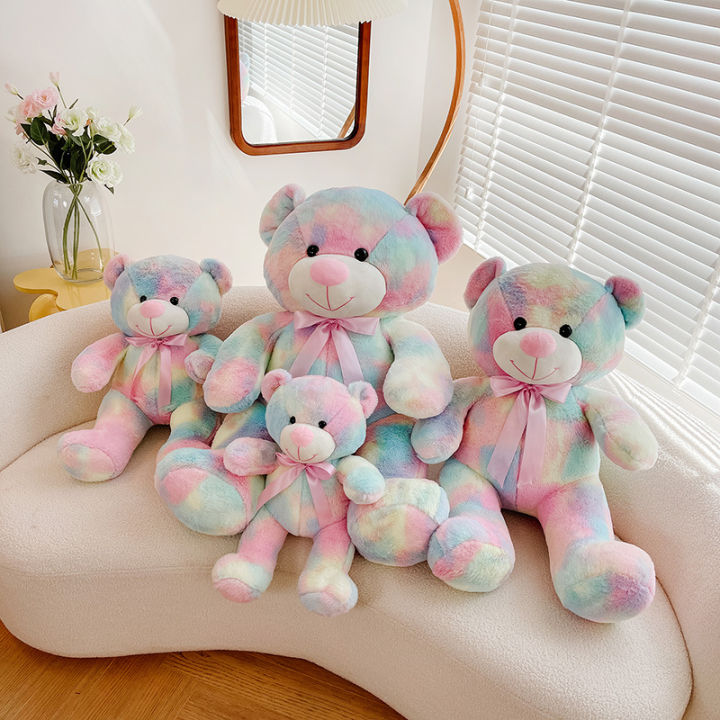hot-การ์ตูนน่ารักสีสันสดใสตุ๊กตาหมีของเล่นสำหรับแฟนของขวัญวันเกิดหมอนขนาดใหญ่ตุ๊กตาหมีเด็ก