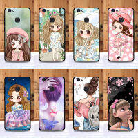 เคส Vivo V7 plus ลายการ์ตูนเด็กผู้หญิงน่ารัก งานเกรดในห้าง เคสขอบนิ่มไม่กินขอบ เคสมือถือ เคสโทรศัพท์ เคส TPU case กรอบมือถือ กรอบโทรศัพท์