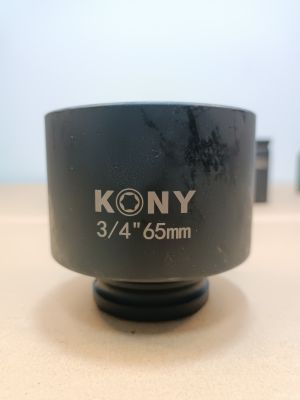 KONY ลูกบล็อกลม​  ลูกบล็อกยาว 3/4"(6หุน)  เบอร์  65   มม.  รุ่นงานหนัก (IMPACT SOCKET)