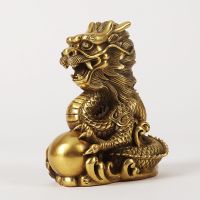 Bronze Chinese dragon mascot ornaments fortune feng shui household crafts Living Room Decoration