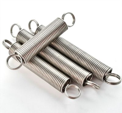【LZ】 10Pcs 304 Stainless Steel Tension Spring With Double Hook 0.8mm Extension Spring Wire Dia 0.8mmxOD 8-10mmxLength 20-60mm