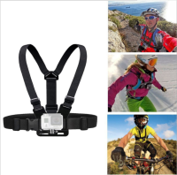 SportPlus สายคาดหน้าอก สำหรับติด Go Pro Action Camara Gopro accessories Adjustable Elastic Body Harness Chest Strap Mount Band Belt