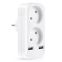 250V EU Standard Home Plug Plug Socket Converter Adapter Electric Socket Converter Dual USB