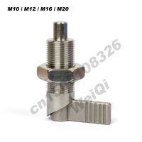 Locking spring screw Indexing plungers lever type stainless steel with lock nut fine thread M10x1M12x1.5 M16x1.5 M20x1.5