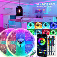 RGB ไฟ LED สำหรับห้องบลูทูธ App ระยะไกลเพลงซิงค์ทีวีแสงไฟ SMD5050หลอดไฟ LED Strip ไฟนีออน Led1-5m 10เมตร15เมตร20เมตร30เมตร