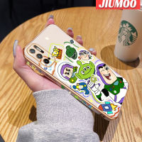 เคส JIUMOO สำหรับ Xiaomi MI POCO M3 Pro 4G POCO M3 Pro 5G Redmi Note 11 SE พร้อมเคสโทรศัพท์กันกระแทกลายการ์ตูนมอนสเตอร์เคสขอบด้านข้างทรงสี่เหลี่ยมแบบดั้งเดิมเคสนิ่มลายป้องกันกล้องหลังเต็มรูปแบบ