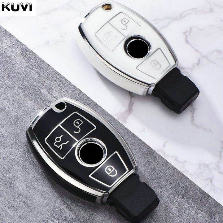 โครงเปลือกนอกเคส-kunci-remote-mobil-tpu-fob-สำหรับ-mercedes-benz-a-b-c-e-r-class-gls-glla-glk-glc-ซีแอลเอสซีแอลเอ-amg-w204-w205-w212-w176-w463