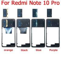 Xiaomi Redmi Note 10 Pro ของแท้,กรอบตรงกลางขอบขอบจานกลางเคสฝาครอบกลางสำหรับ