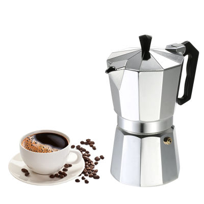 เครื่องชงกาแฟเอสเพรสโซ่มอคค่า ขนาด150 ml 3 ถ้วย เครื่องชงกาแฟเอสเพรสโซ่ หม้อต้มกาแฟสด  แบบปิคนิคพกพาหม้องชงกาแฟ Coffee Pot