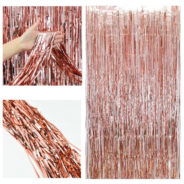 2pack-metallic-foil-fringe-tinsel-curtain-adult-kids-birthday-party-backdrop-wedding-decoration-baby-shower-favor-supplies