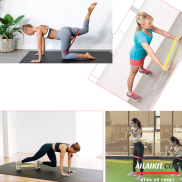Set 5 Dây Kháng Lực Tập GYM Tập Mông Đùi Giảm Cân bộ 5 dây Xanh Đỏ Đen