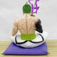 Roronoa Zoro รูปปั้นประดับตกแต่งจำลองฝีมือดีสีสำหรับสำนักงานบ้านประดับบนโต๊ะ