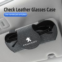 【cw】 Suede Car Glasses Clip Sunglasses Storage Holder 308 3008 301 107 208 2008 5008 207 407 4008