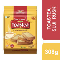 Britannia Toastea Suji Rusk 305g ++ บริทาเนีย โทสที ขนมปังอบกรอบ ซูจิ รัสค์ 305g