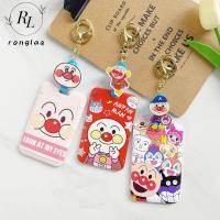 เคสใส่บัตรคลิปติดบัตรที่เก็บพวงกุญแจสำหรับรถบัสลายโดราเอม่อนจากญี่ปุ่น RONGLA เครดิตไอดีการ์ดบัตรธนบัตรบัตรการ์ตูน