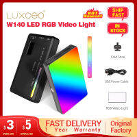 LUXCEO W140 LED RGB Video Light 0-360° Full Color 2500 to 9000K 8W 3100mAh Pocket Photography Camera Light Dimmable Panel Lamp