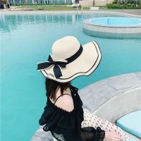 COD DSFDGESERRRRR Straw hat female summer cover face sun hat sun hat big brim all-match western style草帽女夏季遮脸防晒太阳帽大帽檐百搭洋气蝴蝶结海边沙滩遮阳帽子