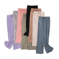 Shocking Sale PantsWomen Casual Pants P3 High Waist Elastic Waist Women Straight Long Pants Palazzo Pants 衣服 女装 裤子