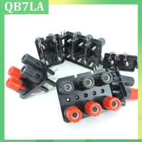 QB7LA shop 2/4/6 Pin Positions Banana Plug 4mm power Socket Connector External Audio Jack Speaker Amplifier Terminal Screw Post Block Bend