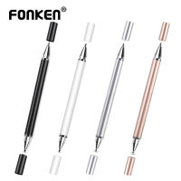 FONKEN 2 ใน 1 ปากกาสไตลัสสำหรับโทรศัพท์แท็บเล็ตปากกาหน้าจอ Capacitive Caneta ปากกาสัมผัสปากกาลูกลื่นปากกาวาดดินสอสำหรับ Samsung Xiaomi-anyengcaear